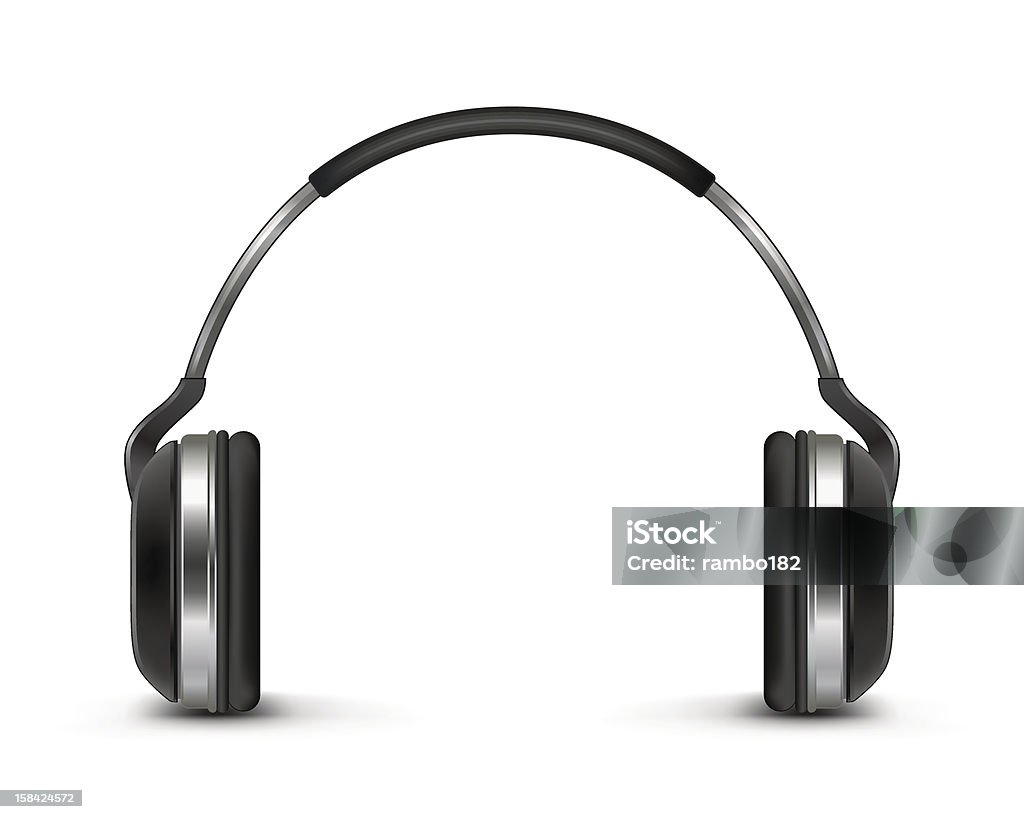 Headphones Headphones on white background. Headphones stock vector