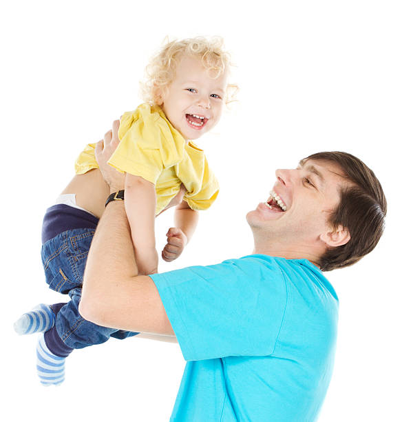 istock Happy father playing with child 158426215