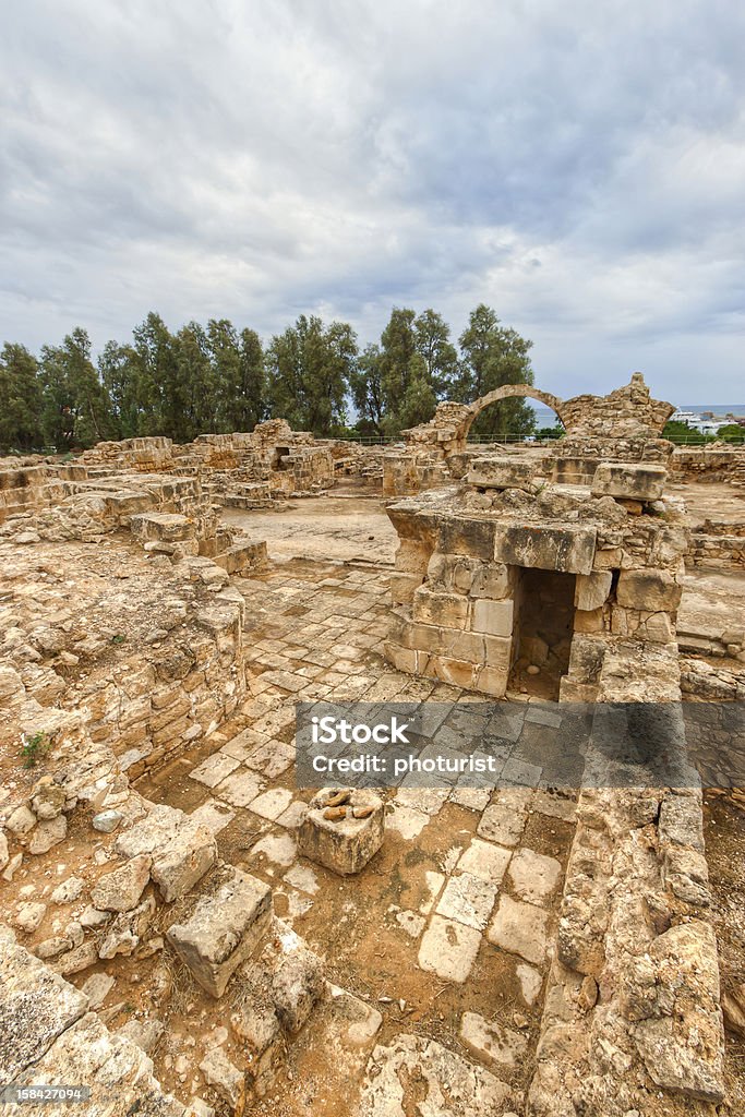 Ruinas del antiguo castillo en Chipre de Pafos - Foto de stock de Adulación libre de derechos