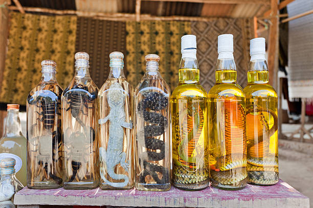 istock Lao Whiskey With Snakes And Scorpions 158428475