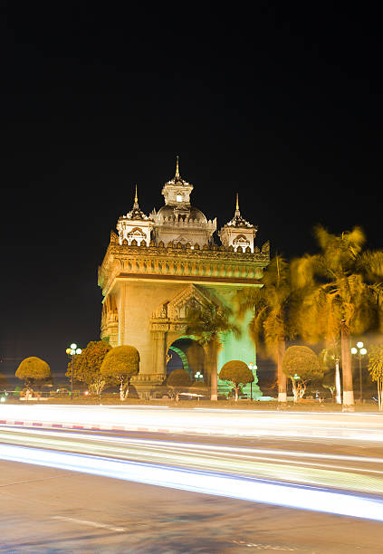 istock Patuxy Gate In Vientiane, Laos 158428503