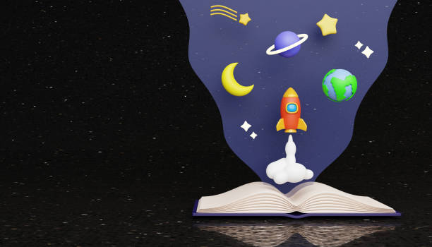 istock Back to school education background concept school accessories and items. 3D render illustration. 1584286729