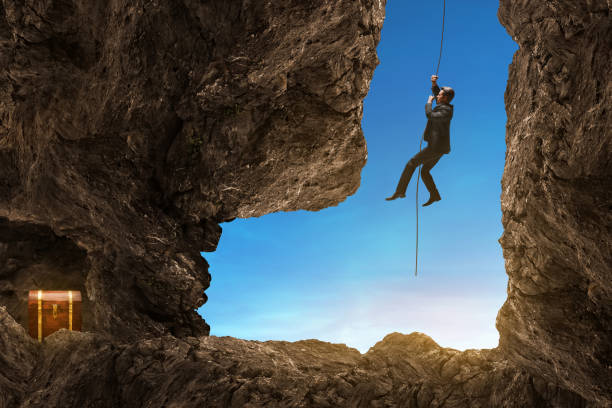 istock Business man searching treasure 3d illustration 1584288335