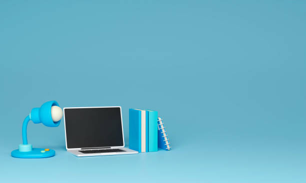 istock Back to school education background concept school accessories and items. 3D render illustration. 1584291016