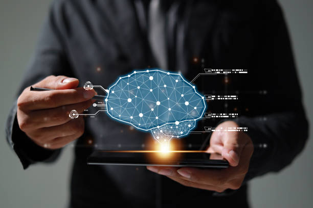 istock Brain of AI, Symbolic, Machine learning, artificial intelligence of futuristic technology. AI network of brain on business analysis, innovative and business growth development. 1584301097