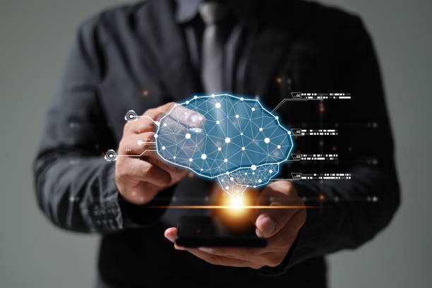 istock Brain of AI, Symbolic, Machine learning, artificial intelligence of futuristic technology. AI network of brain on business analysis, innovative and business growth development. 1584301104