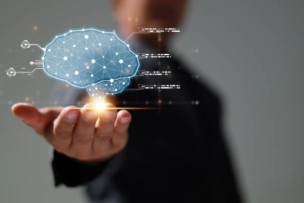 istock Brain of AI, Symbolic, Machine learning, artificial intelligence of futuristic technology. AI network of brain on business analysis, innovative and business growth development. 1584301108