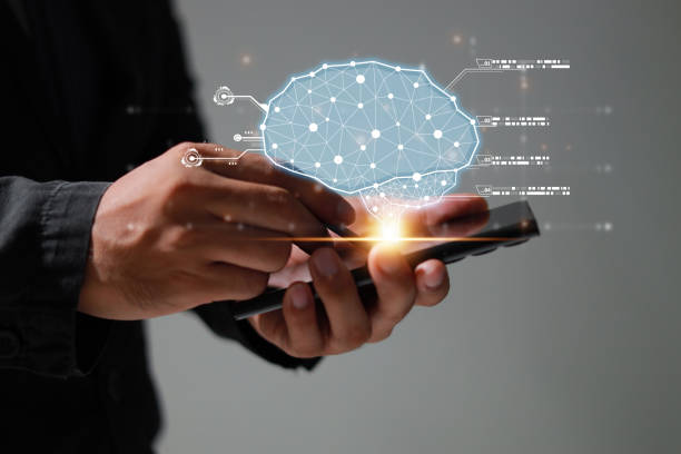 istock Brain of AI, Symbolic, Machine learning, artificial intelligence of futuristic technology. AI network of brain on business analysis, innovative and business growth development. 1584301117