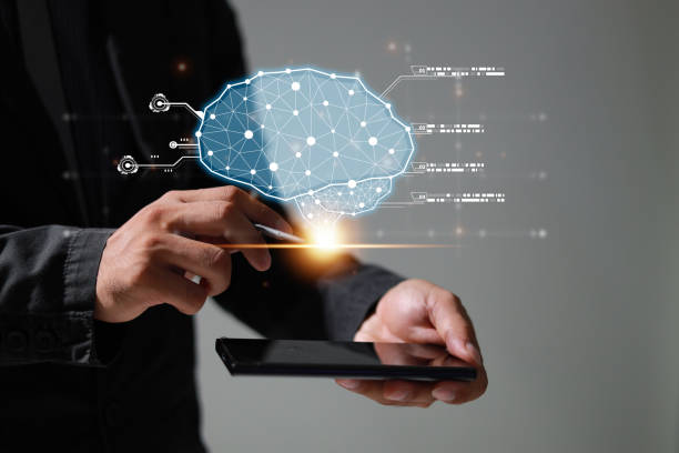istock Brain of AI, Symbolic, Machine learning, artificial intelligence of futuristic technology. AI network of brain on business analysis, innovative and business growth development. 1584301120
