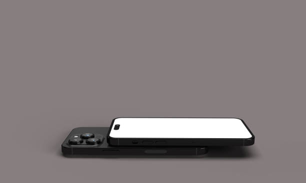 smartphone mobile telephone tablet new release generation white isolated mock up front back side camera presentation product advertisement marketing communication technology electronic display device