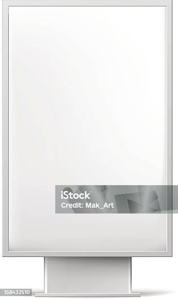 Painel Publicitário - Arte vetorial de stock e mais imagens de Sinal em branco - Sinal em branco, Figura para recortar, Painel Publicitário