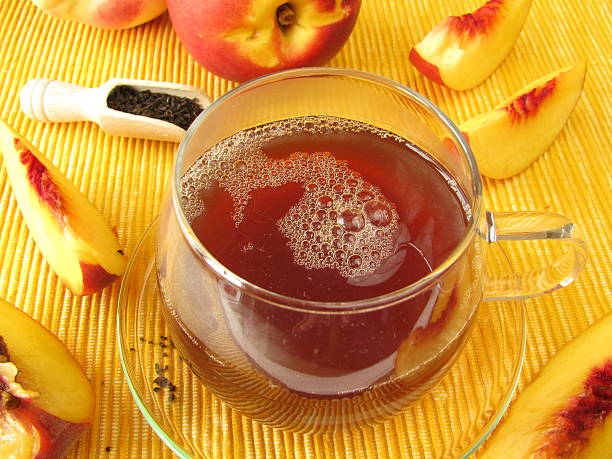 istock Black tea with peach and apricot 158433198