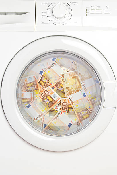 Money laundering stock photo