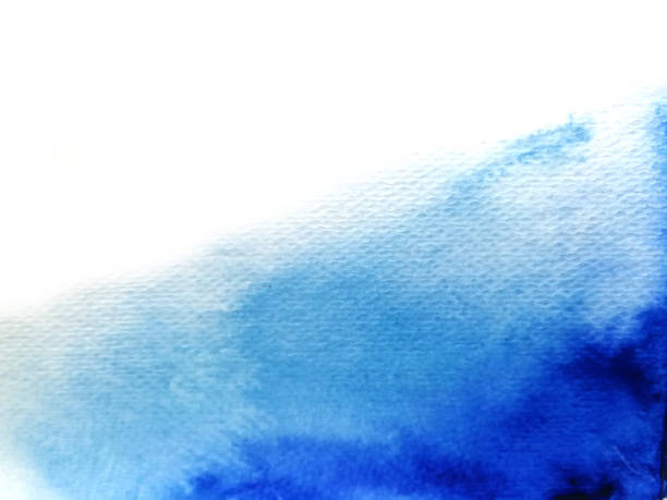 istock watercolor blue asian ink abstract. 1584333208
