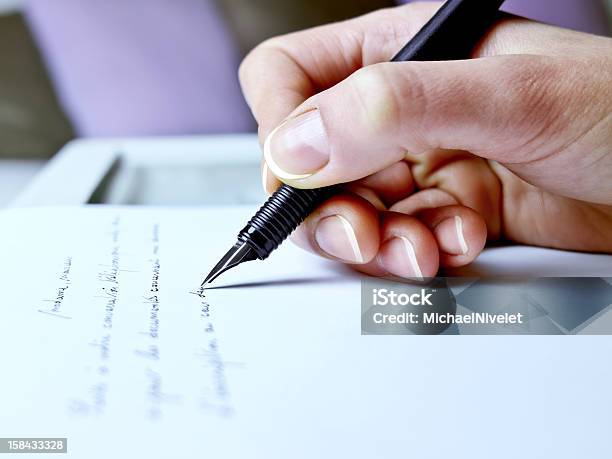 Handwriting Stock Photo - Download Image Now - Adult, Close-up, Correspondence