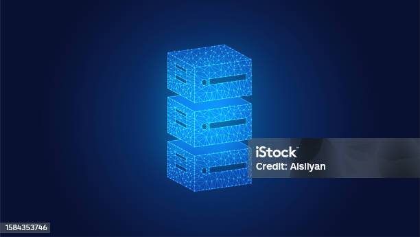Pusat Data Server Rak Database Cloud Konsep Pusat Pengolahan Big Data ...