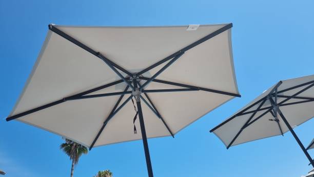 istock ubrella for sea and beach sun rpotection isolated cloth and straw 1584434714