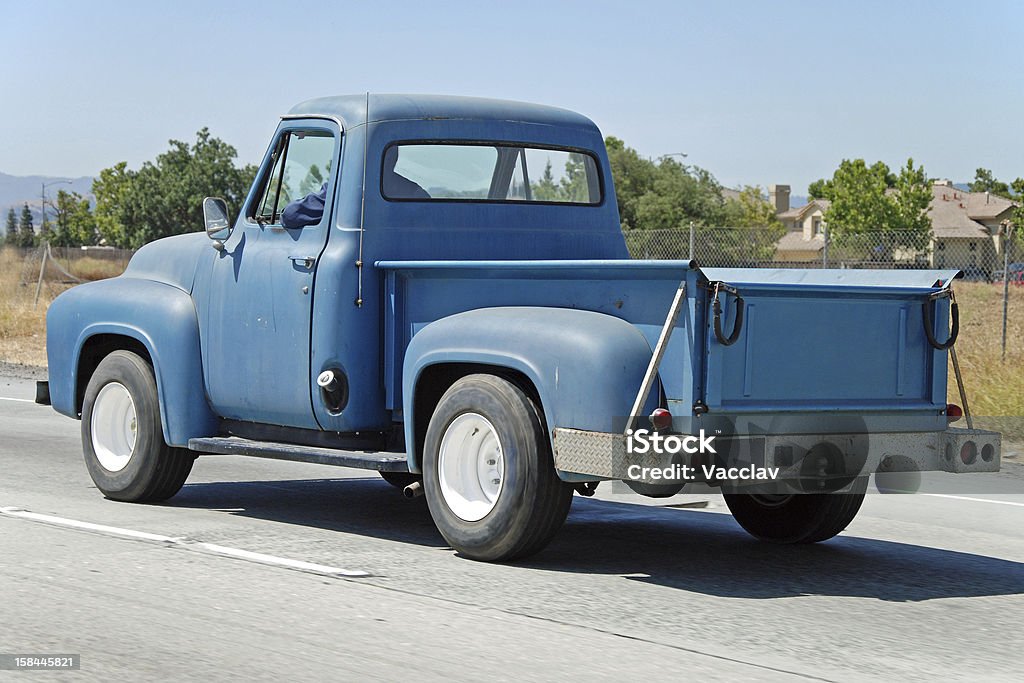Classique vieille voiture de l'american vintage - Photo de Bleu libre de droits