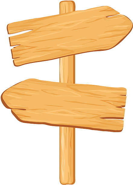 wooden pointer vector art illustration