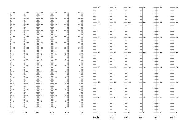 illustrazioni stock, clip art, cartoni animati e icone di tendenza di scala di altezza per bambini con gradazione da 0 a 160 cm o pollici. stadiometro verticale del bambino o righello per misurare l'altezza, modello di misuratore di lunghezza del bambino per il muro, illustrazione vettoriale - metro per laltezza