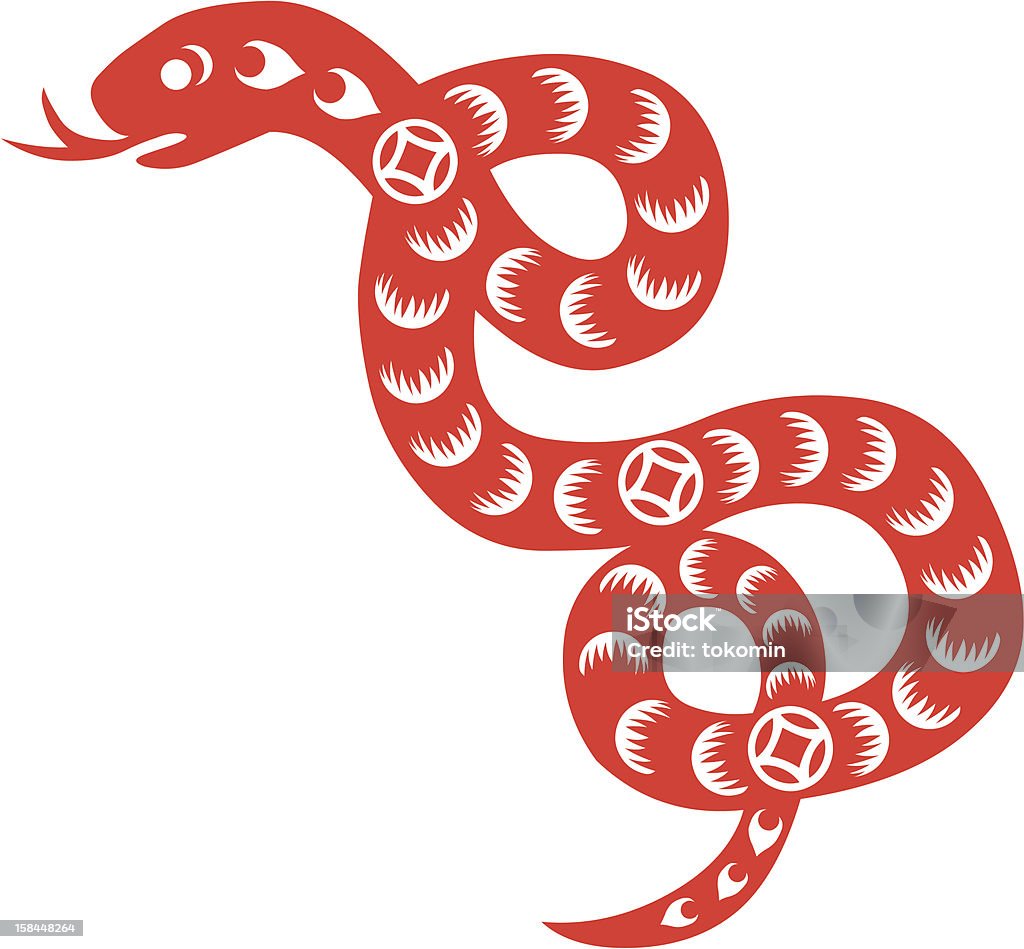 Nouvel an chinois du Serpent - clipart vectoriel de 2013 libre de droits