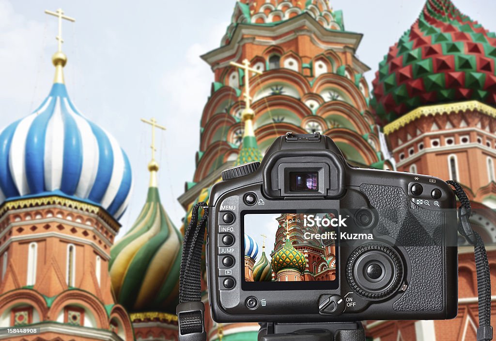 St. basil's cathedral auf dem Roten Platz in Moskau - Lizenzfrei Alt Stock-Foto