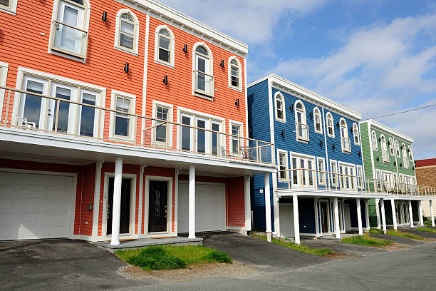 istock Colorful houses in St. John's 158449327