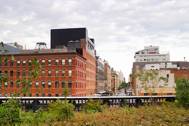 Chelsea's High Line Park located in the Meatpacking District of midtown Manhattan, New York
