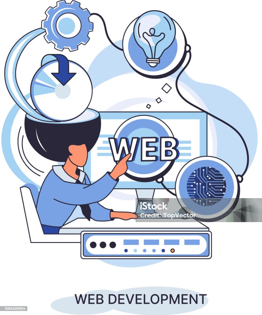 Web Development Coding And Programming Creation Digital Software Mobile ...