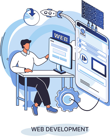 Web Development Coding And Programming Creation Digital Software Mobile ...