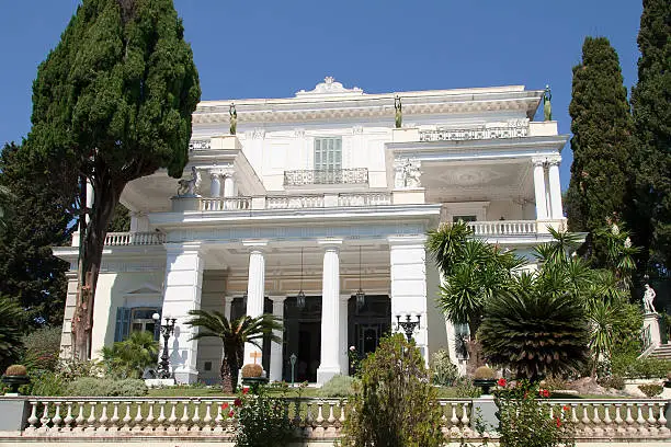 Achillion palace in Corfu - Greece. House of sissi.