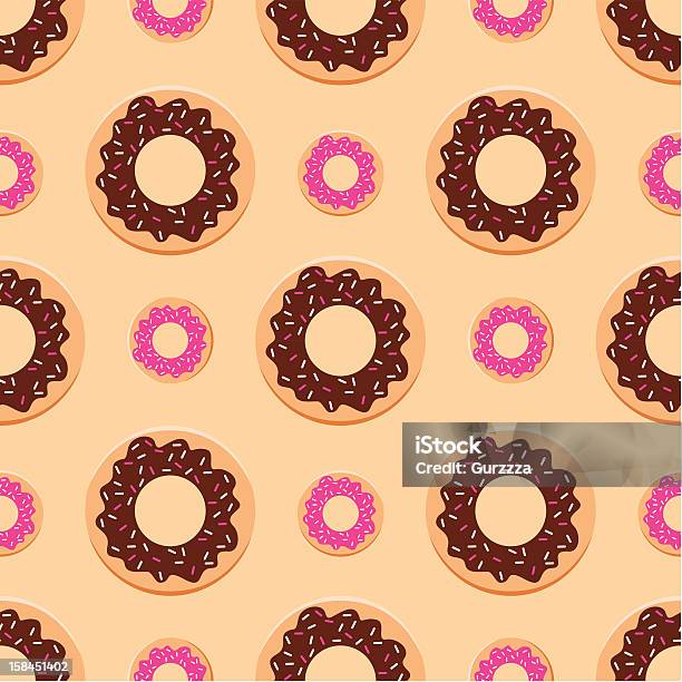 Ilustración de Patrón Sin Costuras Donuts y más Vectores Libres de Derechos de Al horno - Al horno, Alcorza, Alimento