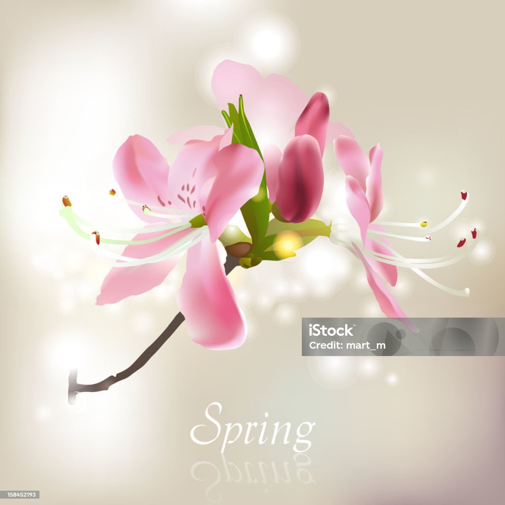 Bloom Spring Vector Spring Blossom Stock Illustration - Download Image Now - Beauty In ...