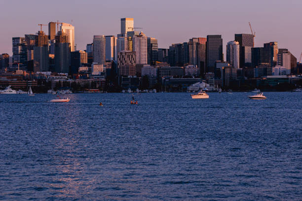istock Seattle Washington City Skyline Sunset Over Lake Union 1584538772