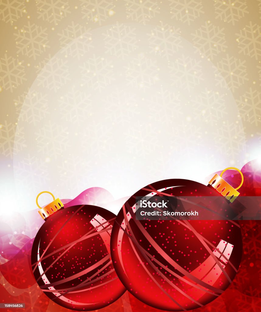 Décorations de Noël rouge - clipart vectoriel de Abstrait libre de droits