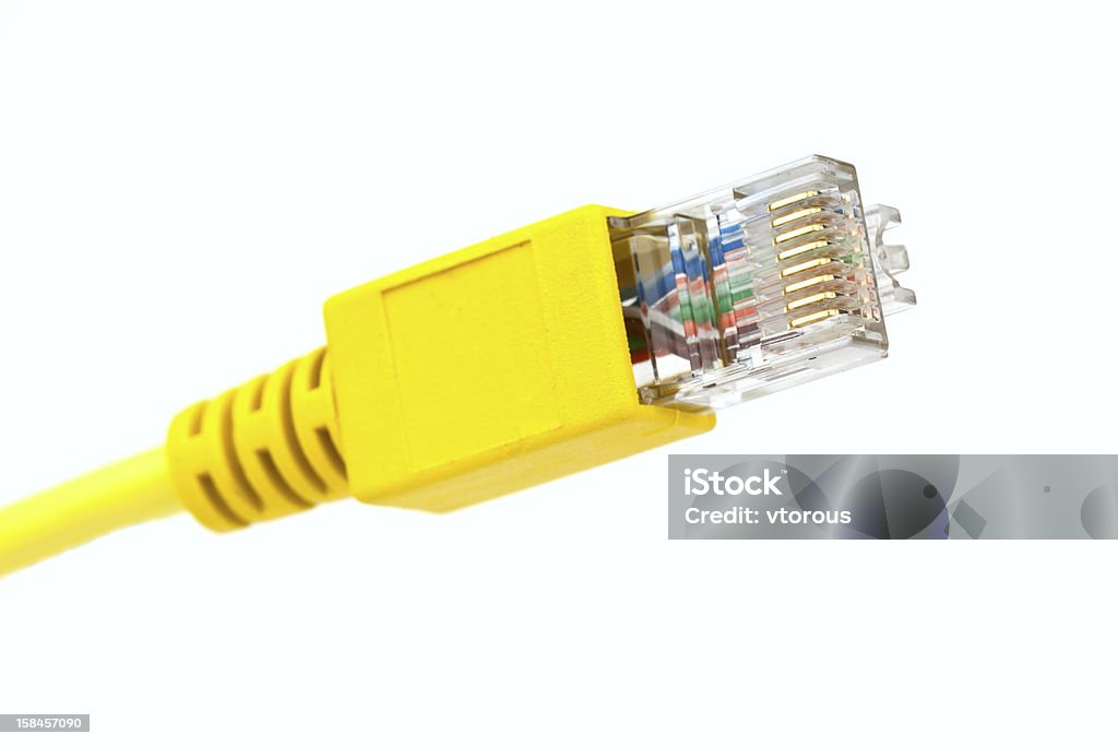 Connettore Rj-45 - Foto stock royalty-free di Attrezzatura