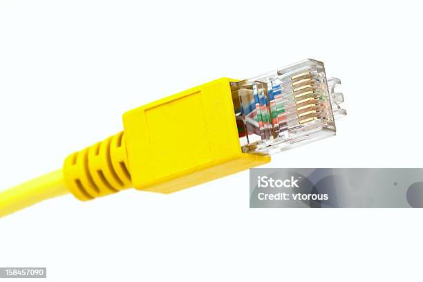 Connettore Rj45 - Fotografie stock e altre immagini di Attrezzatura - Attrezzatura, Cavo - Componente elettrico, Cavo del computer