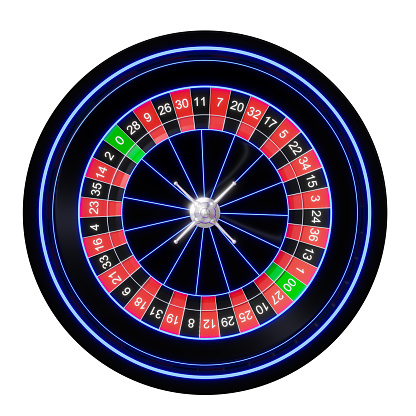 top view flat lay overhead american black gold casino roulette wheel element isolated on white background. black gold casino roulette wheel element isolated. black gold casino roulette wheel 3d