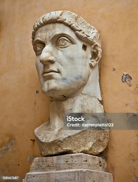 Roman 크리스티앙 Contantine 헤드 콘스탄티누스 1세에 대한 스톡 사진 및 기타 이미지 - 콘스탄티누스 1세, 박물관, 로마-이탈리아