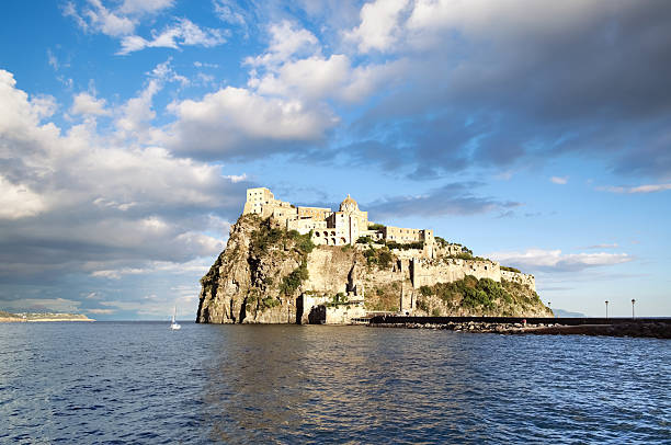 istock Aragonese castle in sunset light, Ischia island - Italy 158472158