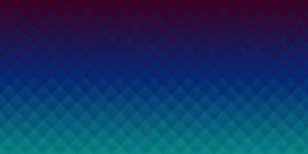 Vector illustration of Abstract geometric background - Mosaic with squares and Blue gradient