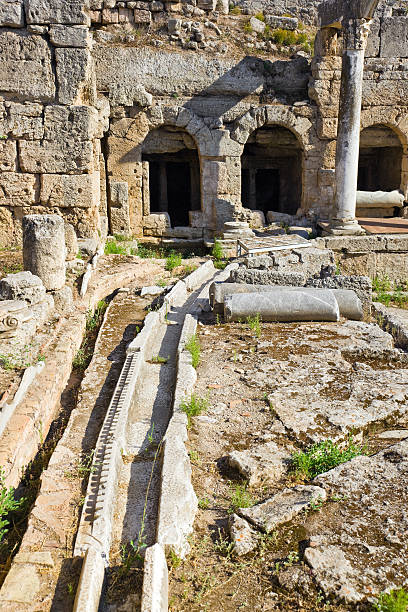 istock Viaduct and ruins in Corinth, Greece 158475553