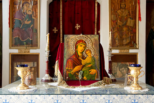 istock Chapel with painting from Blessed Virgin Mary 158478531
