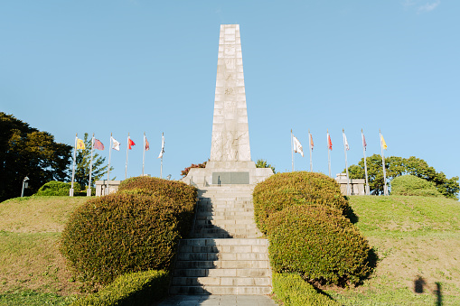 Goyang, Korea - October 7, 2022 : Battle of Haengju Monument at Haengjusanseong Fortress