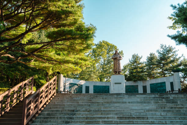 Haengjusanseong Fortress General Gwon Yul monument in Goyang, Korea stock photo