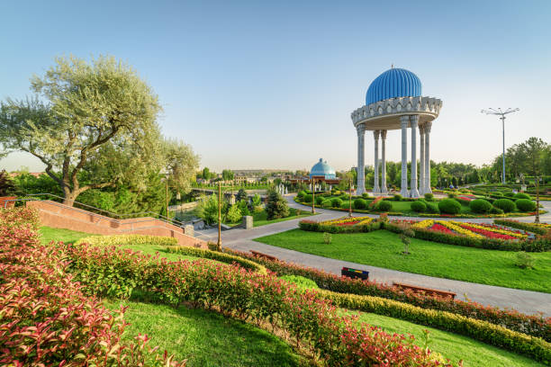 istock Rotunda at the Memorial Shakhidlar Hotirasi complex, Tashkent 1584792203