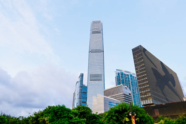 The Lotte World Tower in Seoul South Korea is one of the tallest skyscrapers in the world.