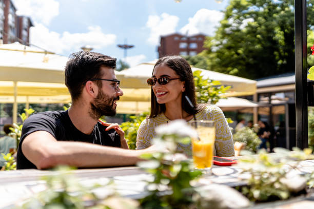 istock Couple Unwinds and Reconnects in the Idyllic Atmosphere 1584813273