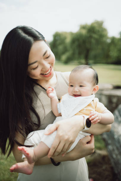istock Mother And Son Enjoy Time in Nature 1584842394