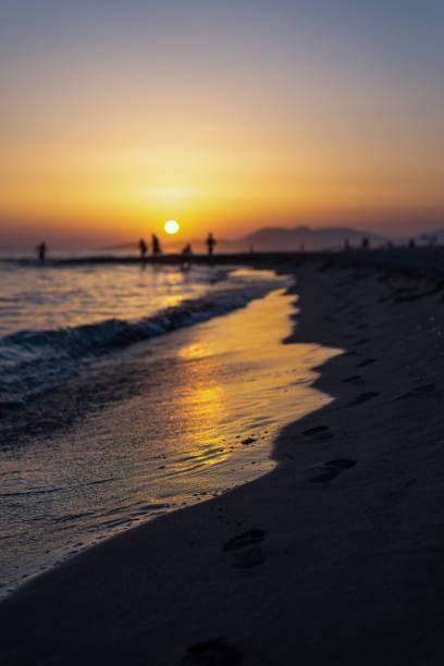 istock Overcast sea horizon sunset, stock photo 1584876797
